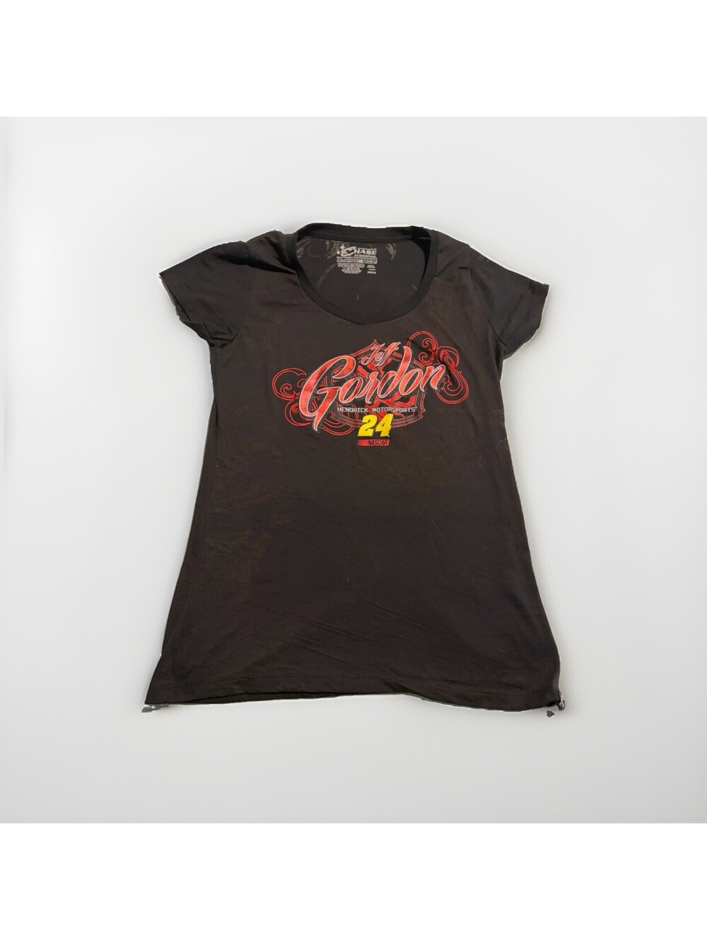 Jeff Gordon #24 Ladies Speed Diva Shirt Chase Hendrick Motorsports Black Medium